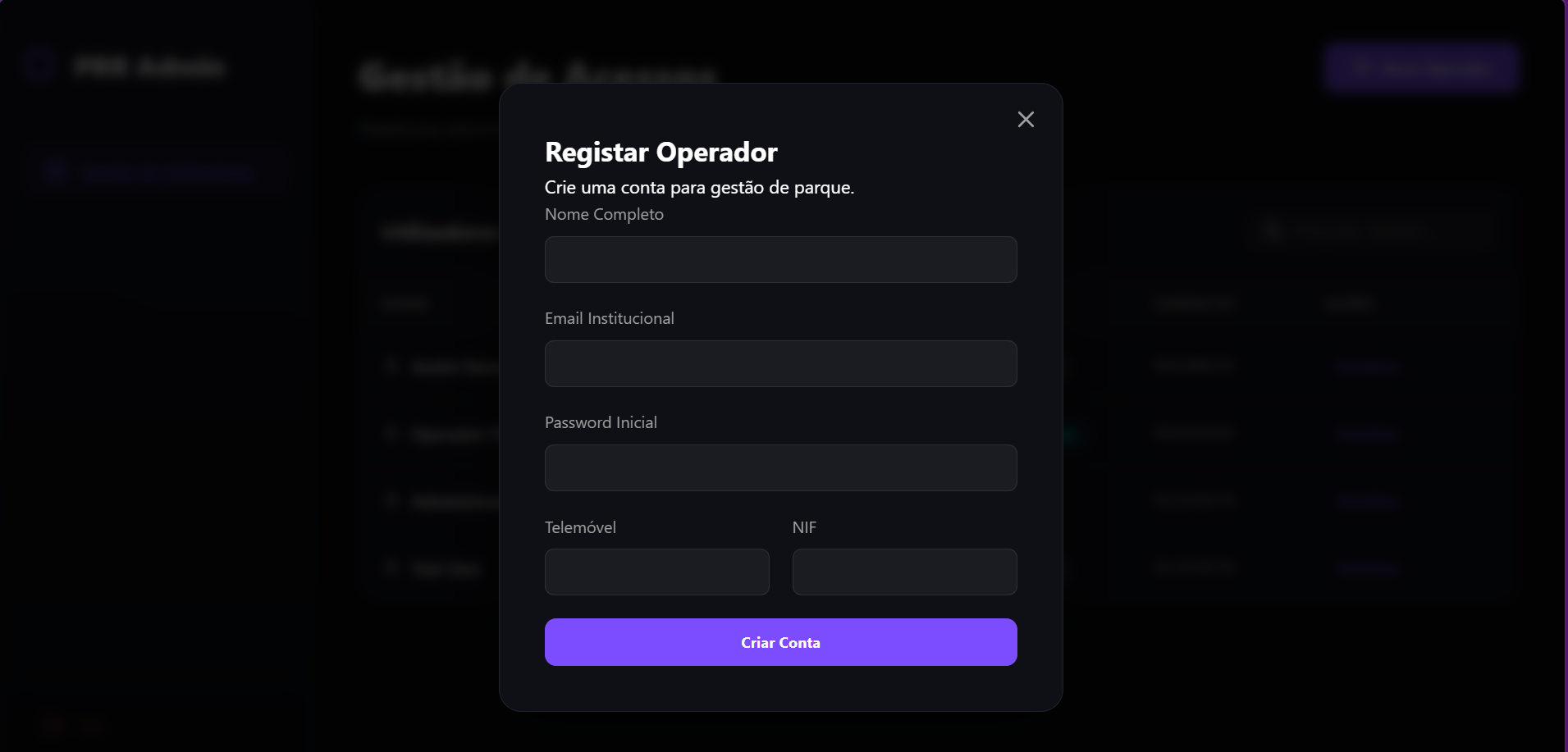 Operator Registration